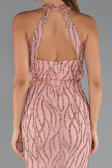 Long Powder Color Evening Dress ABU5213