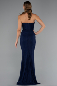 Long Navy Blue Dantelle Mermaid Evening Gown ABU5215