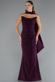 Long Cherry Colored Prom Gown ABU5216