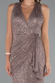 Long Mink Scaly Evening Dress ABU5209