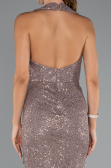 Long Mink Scaly Evening Dress ABU5209