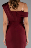 Midi Burgundy Cocktail Dress ABK2423