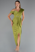 Midi Pistachio Green Cocktail Dress ABK2423