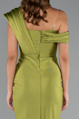 Midi Pistachio Green Cocktail Dress ABK2423