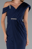 Midi Navy Blue Cocktail Dress ABK2423