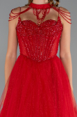 Long Red Special Design Engagement Dress ABU5220