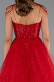 Long Red Special Design Engagement Dress ABU5220