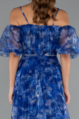 Long Sax Blue Evening Dress ABU5221