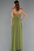 Long Pistachio Green Chiffon Prom Gown ABU5223