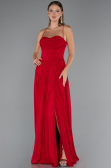 Long Red Chiffon Prom Gown ABU5223
