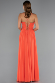 Long Orange Chiffon Prom Gown ABU5223