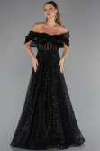 Long Black Evening Dress ABU5226