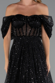 Long Black Evening Dress ABU5226
