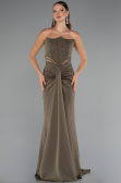 Long Olive Drab Evening Dress ABU5227