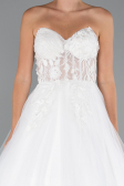 Long White Wedding Dress ABG154