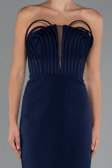 Long Navy Blue Evening Gown ABU5235