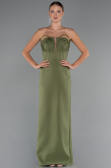 Long Olive Drab Evening Gown ABU5235