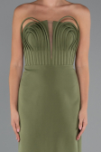 Long Olive Drab Evening Gown ABU5235