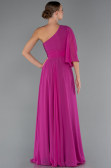 Long Fuchsia Chiffon Prom Gown ABU5259