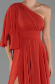 Long Brick Chiffon Prom Gown ABU5259
