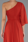 Long Brick Chiffon Prom Gown ABU5259