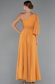 Long Orange Chiffon Prom Gown ABU5259