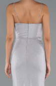 Long Grey Prom Gown ABU5245