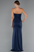 Long Navy Blue Prom Gown ABU5245