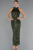 Long Olive Drab Evening Dress ABU5247