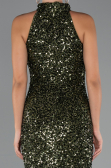 Long Olive Drab Evening Dress ABU5247