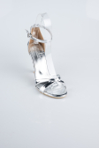 Silver Patent Leather Evening Shoe ABR1156