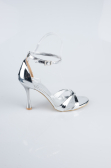 Silver Patent Leather Evening Shoe ABR1156