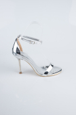 Silver Patent Leather Evening Shoe ABR1157