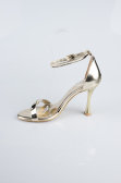 Gold Patent Leather Evening Shoe ABR1158