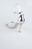 Silver Patent Leather Evening Shoe ABR1158