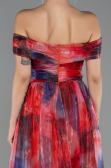 Long Orange Evening Dress ABU5262