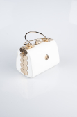 White Leather Night Bag KC170