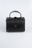 Black Laser Cut Evening Bag KC170