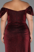 Long Burgundy Plus Size Evening Dress ABU2658