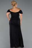 Long Black Plus Size Evening Dress ABU2658