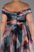 Long Onion Skin Plus Size Evening Gown ABU5263