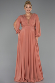 Long Onion Skin Chiffon Formal Plus Size Dress ABU5276