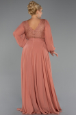 Long Onion Skin Chiffon Formal Plus Size Dress ABU5276