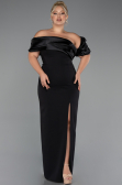 Long Black Formal Plus Size Dress ABU5047