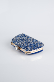 Sax Blue Suede Night Bag SH849
