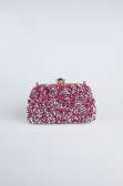 Fuchsia Satin Night Bag SH849