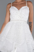 Short White Party Dress ABK2435