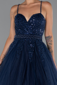 Long Navy Blue Evening Dress ABU5279