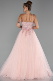 Long Powder Color Evening Dress ABU5279