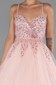 Long Powder Color Evening Dress ABU5279
